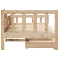 vidaXL Dormeuse con Cassetti 80x200 cm in Legno Massello di Pino