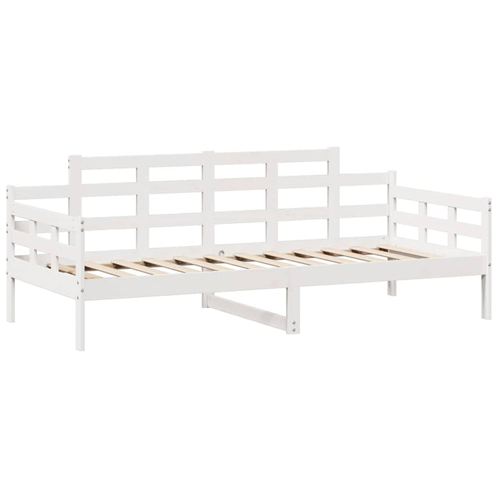 vidaXL Dormeuse con Cassetti Bianco 90x190 cm Legno Massello di Pino