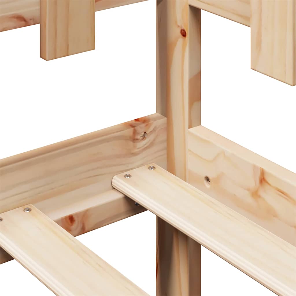 Dormeuse con Cassetti 90x200 cm Legno Massello Pino