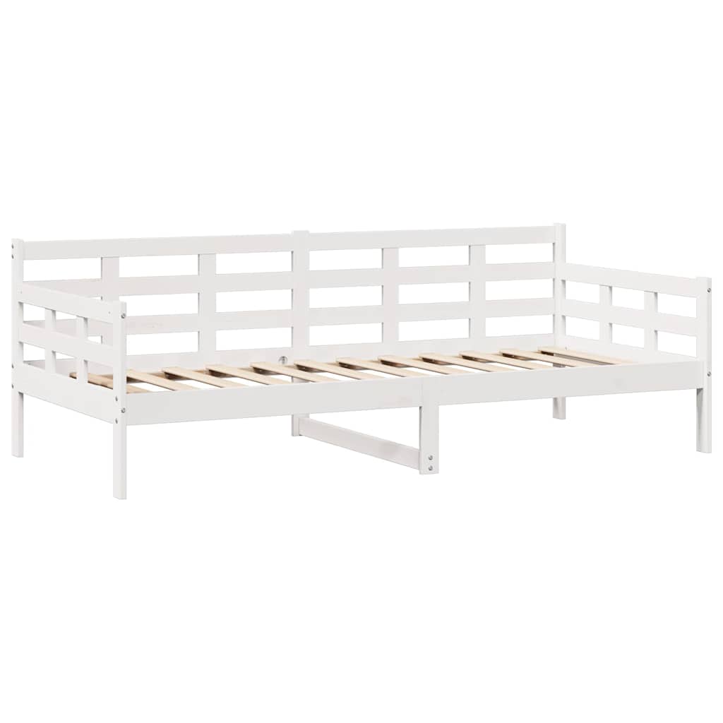 vidaXL Dormeuse con Cassetti Bianco 90x200 cm Legno Massello di Pino