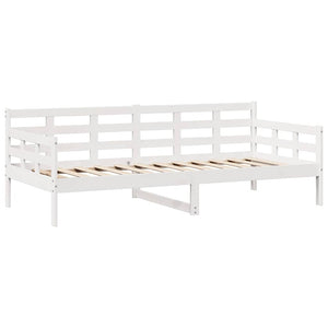 vidaXL Dormeuse con Cassetti Bianco 90x200 cm Legno Massello di Pino