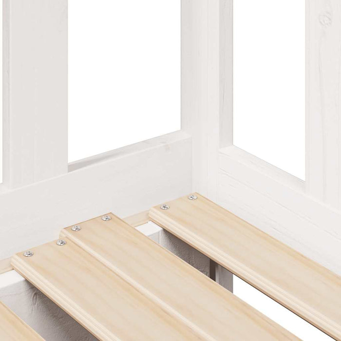 Letto Estraibile con Cassetti senza Materasso Bianco 90x190 cm 3302180