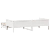 Letto Estraibile con Cassetti senza Materasso Bianco 90x200 cm 3302214