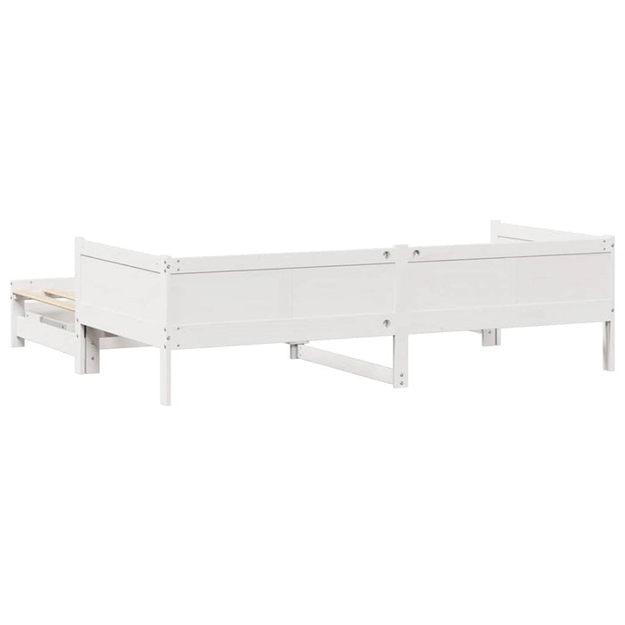 Letto Estraibile con Cassetti senza Materasso Bianco 90x200 cm 3302214