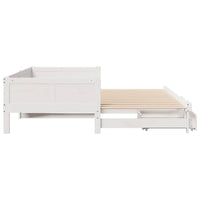 Letto Estraibile con Cassetti senza Materasso Bianco 80x200 cm 3302216