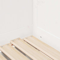 Letto Estraibile con Cassetti senza Materasso Bianco 90x200 cm