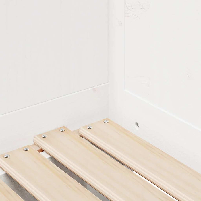 Letto Estraibile con Cassetti senza Materasso Bianco 80x200 cm 3302228