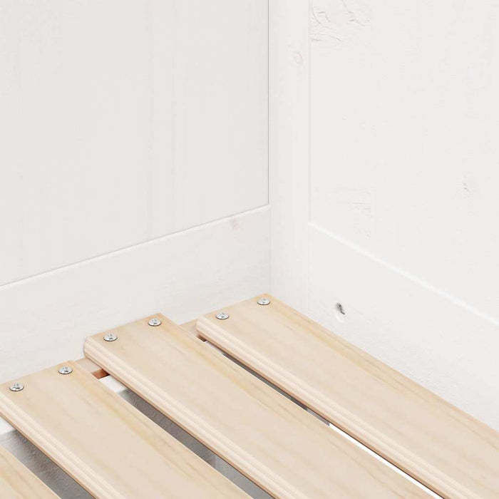 Letto Estraibile con Cassetti senza Materasso Bianco 90x190 cm 3302230