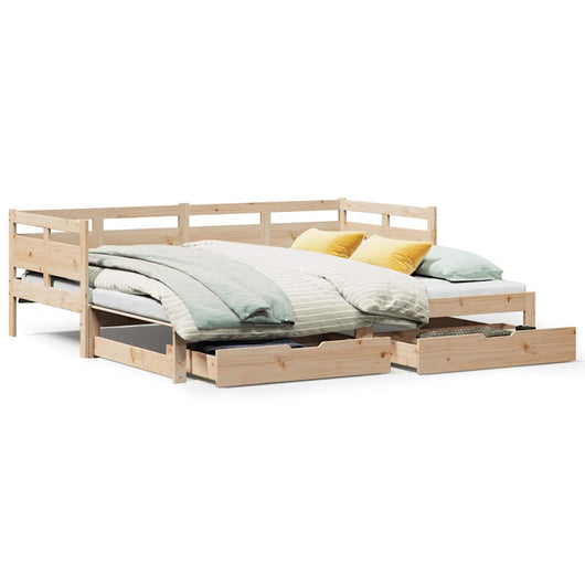 vidaXL Divano Letto Estraibile con Cassetti senza Materasso 90x190 cm