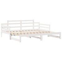 Letto Estraibile con Cassetti senza Materasso Bianco 90x200 cm 3302238