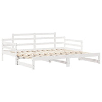 Letto Estraibile con Cassetti senza Materasso Bianco 80x200 cm 3302240