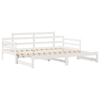 Letto Estraibile con Cassetti senza Materasso Bianco 90x190 cm 3302242