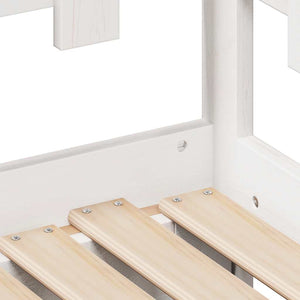 Letto Estraibile con Cassetti senza Materasso Bianco 80x200 cm 3302244