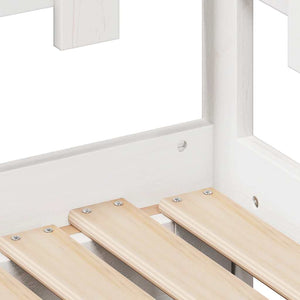 Letto Estraibile con Cassetti senza Materasso Bianco 80x200 cm 3302250