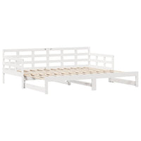 Letto Estraibile con Cassetti senza Materasso Bianco 90x200 cm 3302256