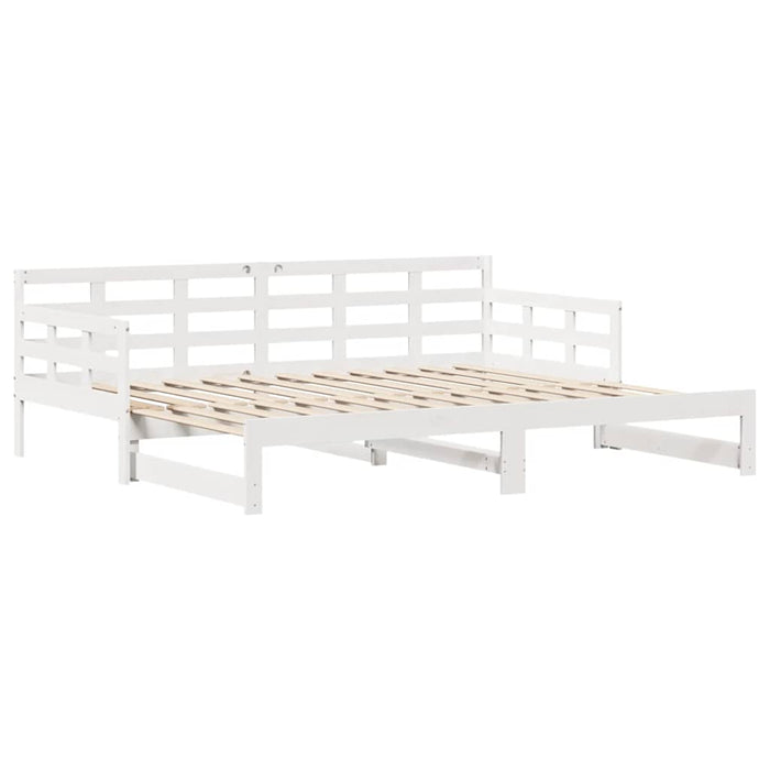 Letto Estraibile con Cassetti senza Materasso Bianco 90x200 cm 3302256