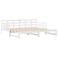 Letto Estraibile con Cassetti senza Materasso Bianco 80x200 cm 3302258