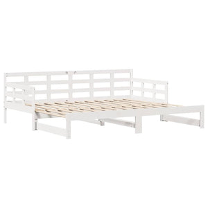 Letto Estraibile con Cassetti senza Materasso Bianco 80x200 cm 3302258
