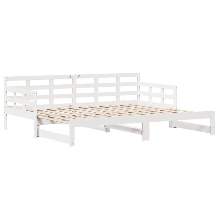 Letto Estraibile con Cassetti senza Materasso Bianco 80x200 cm 3302258
