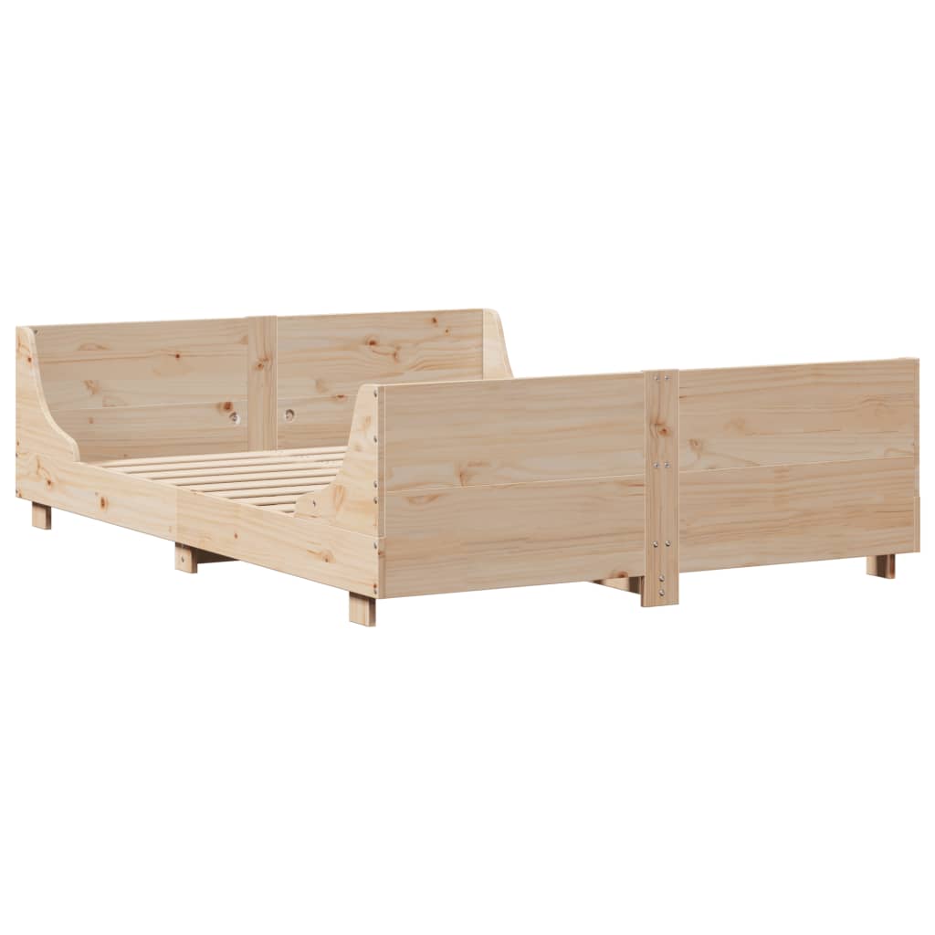 vidaXL Letto senza Materasso 160x200 cm in Legno Massello di Pino