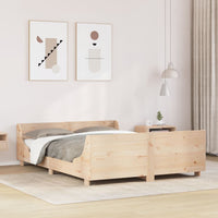 vidaXL Letto senza Materasso 160x200 cm in Legno Massello di Pino