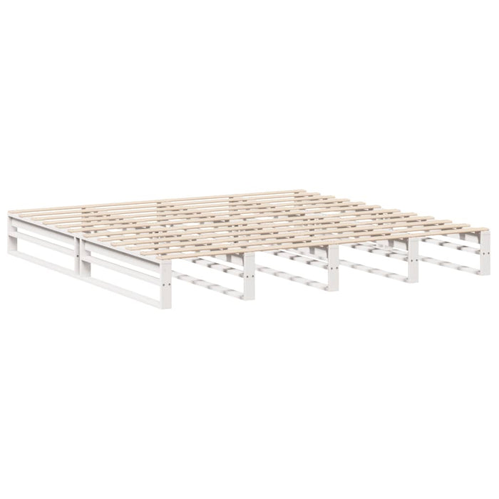 vidaXL Letto senza Materasso Bianco 180x200 cm Legno Massello di Pino