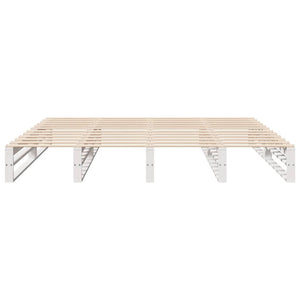 Letto senza Materasso Bianco 180x200 cm Legno Massello di Pino 3302319