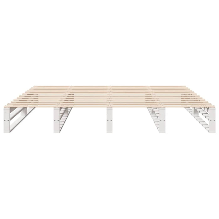 Letto senza Materasso Bianco 180x200 cm Legno Massello di Pino 3302319