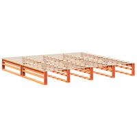 Letto senza Materasso Marrone Cera 180x200 cm in Legno di Pino 3302320