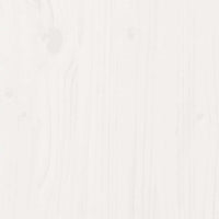 Giroletto senza Materasso Bianco 200x200 cm Legno Massello Pino 3302322