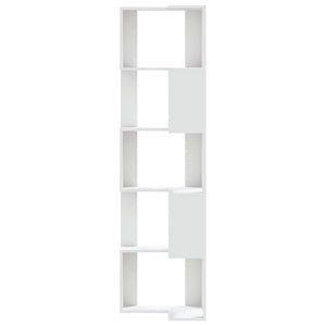 Libreria Angolare 5Ripiani Bianca 50x50x179cm Legno Multistrato 852582
