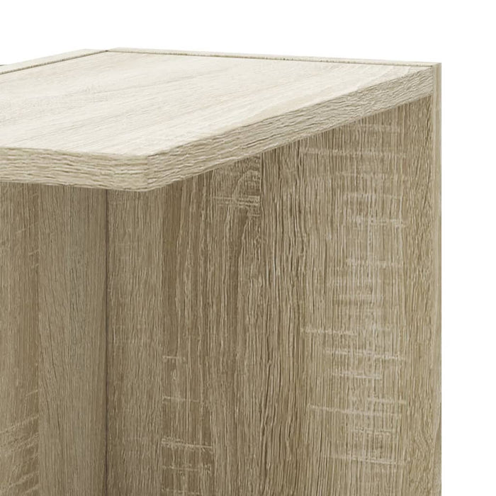 Scaffale Angolare Muro Rovere Sonoma 36,5x36,5x140 cm Legno