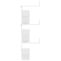 Scaffale Angolare Muro Bianco 45x45x147 cm Legno Multistrato