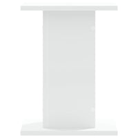 Supporti Altoparlanti 2 pz Bianchi 30x30x40cm Legno Multistrato 852645