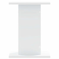 Supporti Altoparlanti 2 pz Bianchi 30x30x40cm Legno Multistrato 852645