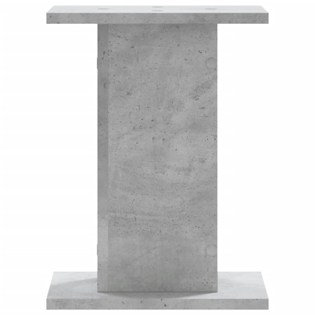 Supporti Altoparlanti 2 pz Grigio 30x30x40 cm Legno Multistrato