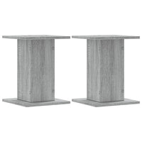Supporti Altoparlanti 2 pz Grigio Sonoma 30x30x40cm Multistrato 852650