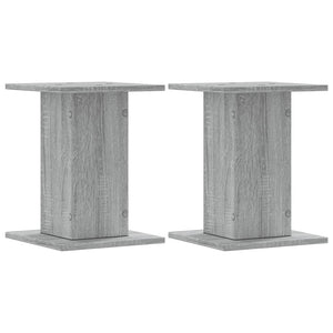 Supporti Altoparlanti 2 pz Grigio Sonoma 30x30x40cm Multistrato 852650