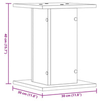 vidaXL Supporti Altoparlanti 2 pz Legno 30x30x40 cm Legno Multistrato