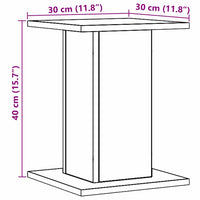 Supporti Altoparlanti 2 pz Rovere 30x30x40 cm in Multistrato 852653