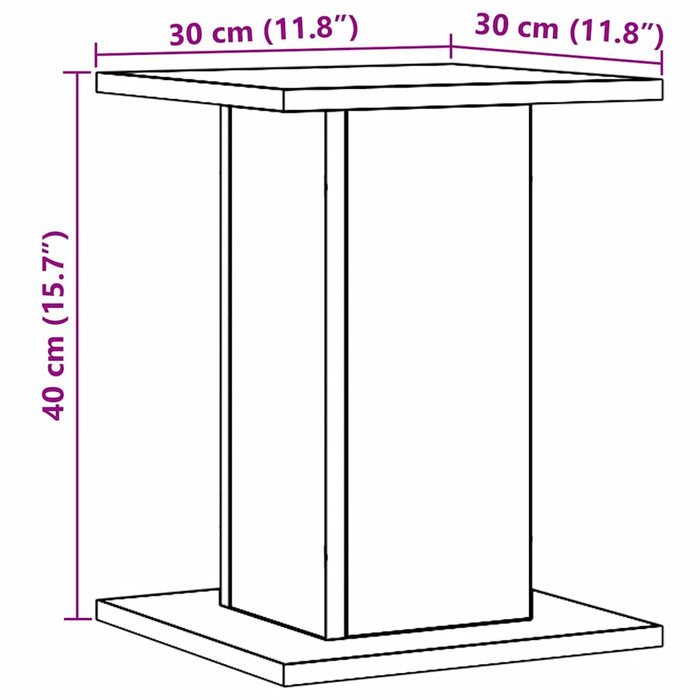 Supporti Altoparlanti 2 pz Rovere 30x30x40 cm in Multistrato 852653