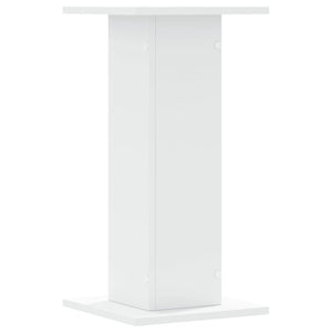 Supporti Altoparlanti 2 pz Bianchi 30x30x40cm Legno Multistrato