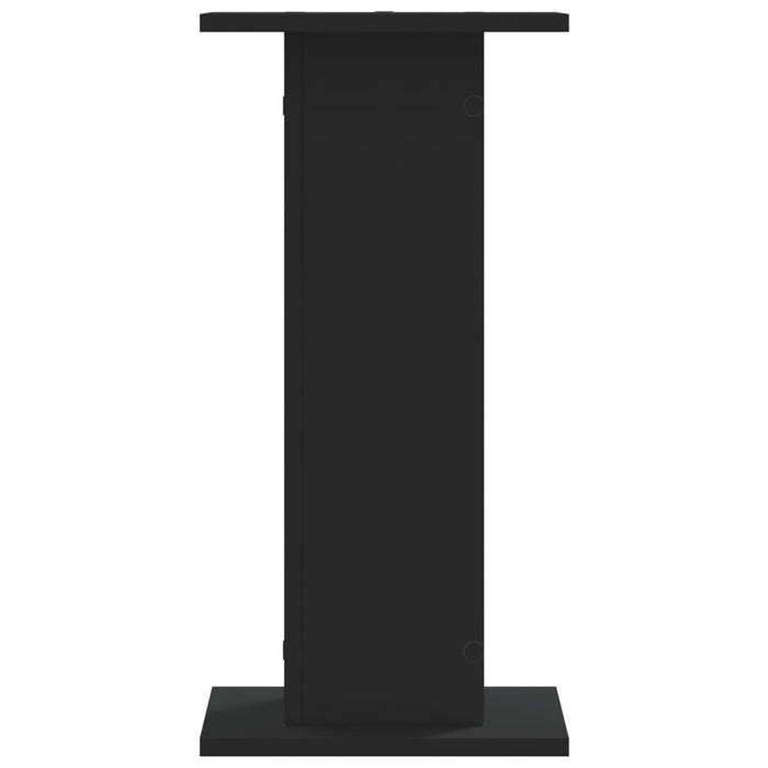 Supporti Altoparlanti 2 pz Neri 30x30x40cm in Legno Multistrato