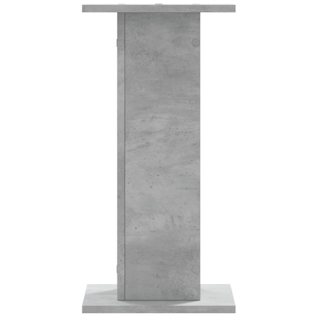 Supporti Altoparlanti 2 pz Grigio 30x30x40 cm Legno Multistrato