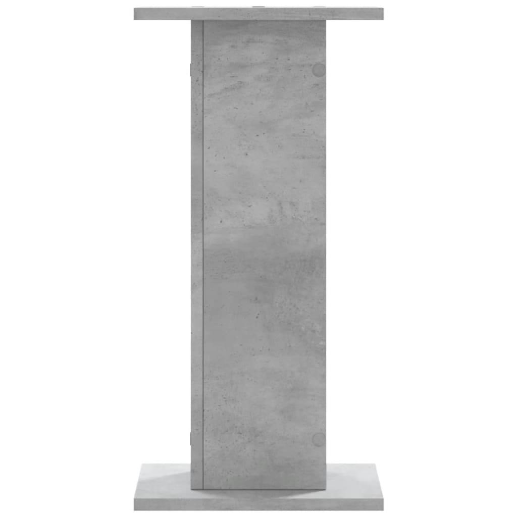 Supporti Altoparlanti 2 pz Grigio 30x30x40 cm Legno Multistrato 852657