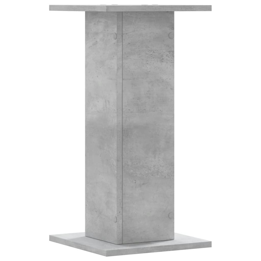 Supporti Altoparlanti 2 pz Grigio 30x30x40 cm Legno Multistrato