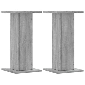 Supporti Altoparlanti 2 pz Grigio 30x30x40 cm in Multistrato 852659
