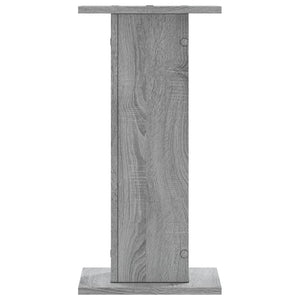 Supporti Altoparlanti 2 pz Grigio 30x30x40 cm in Multistrato 852659