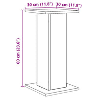 Supporti Altoparlanti 2 pz Rovere 30x30x60 cm in Multistrato 852662