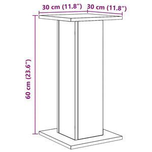 Supporti Altoparlanti 2 pz Rovere 30x30x60 cm in Multistrato 852662
